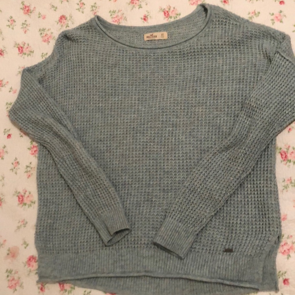 Waffle knit sweater